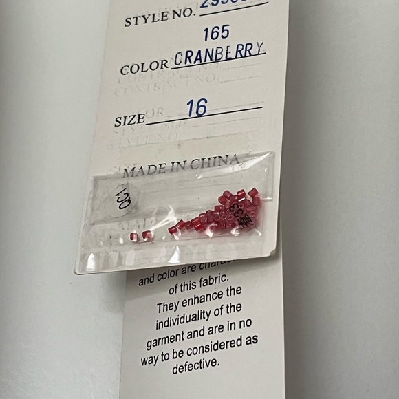 Mother of the Bride Dress Montage Collection by Mon Cheri Burgundy Size 16 P - Picture 8 of 12